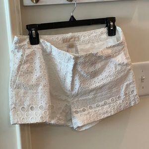 White Textured Shorts (4)